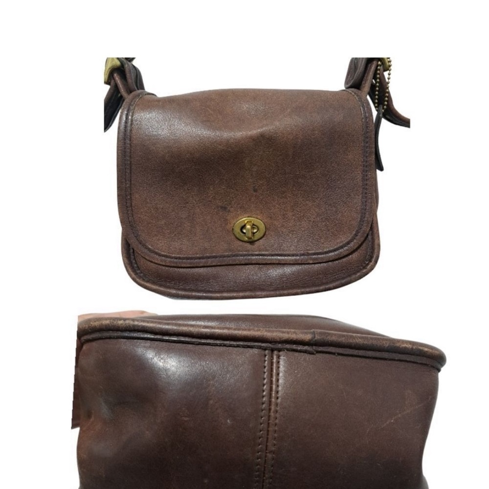 Vintage Coach 9975 Legacy Small Flap Trail
Bag Brown